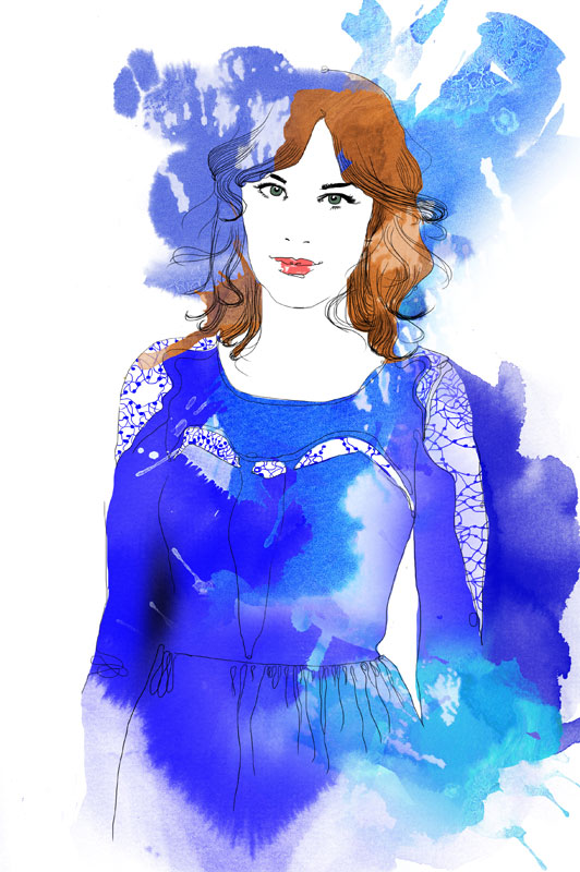 Alexa Chung Illustration