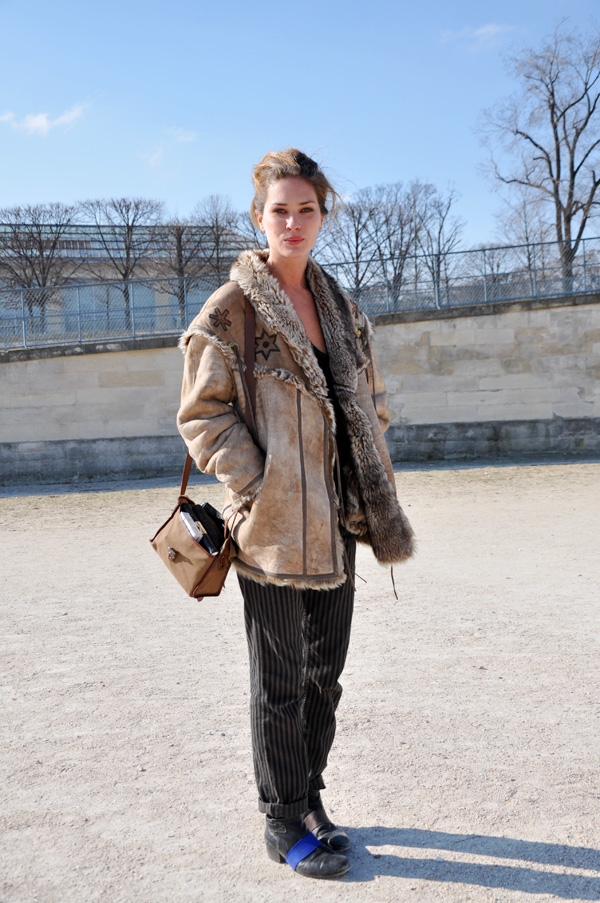Erin Wasson at Paris Fashion Week aw2011